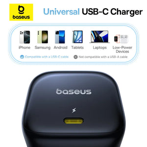 Baseus PicoGo AE11 GaN Fast Charger 1C 45W UK Cosmic Black