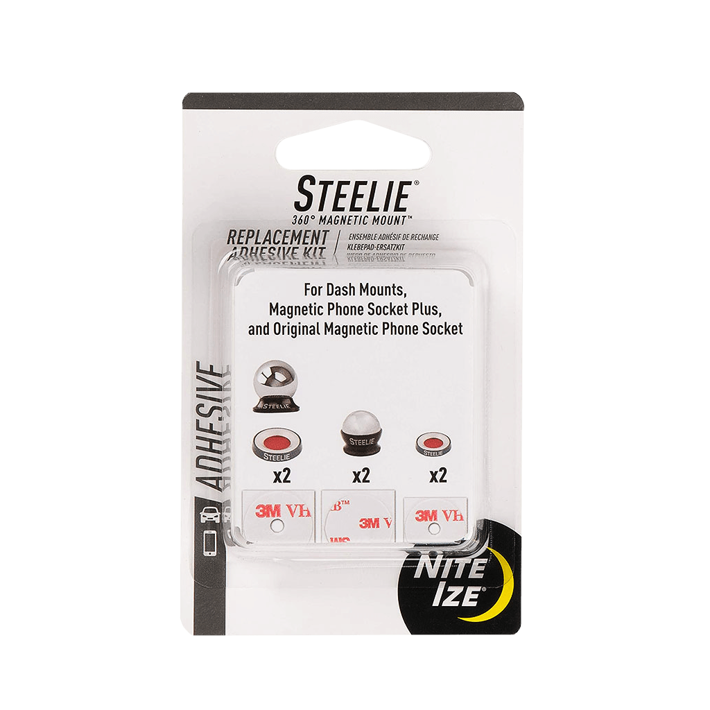 Nite ize Steelie Universal Adhesive Replacement Kit For Dash Mount + Phone Socket