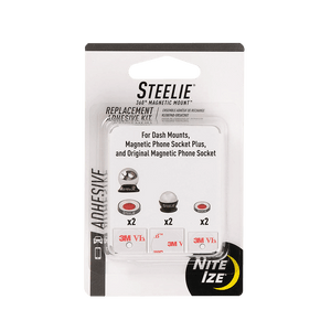 Nite ize Steelie Universal Adhesive Replacement Kit For Dash Mount + Phone Socket