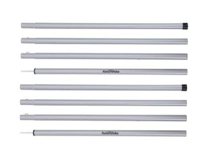 Naturehike 4 Section 2.4 Meters Iron Canopy Poles (2pcs) - Silver Grey