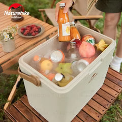 Naturehike Lingdu 48H Outdoor Antibacterial Cooler Box - Beige (38L)