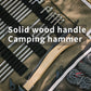 نيتشرهايك مطرقة تخييم بمقبض من الخشب الصلب - بني