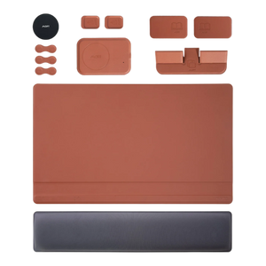 MOFT 10 in1 Smart Desk Mat+Digital Set- Nondigital Set - Sienna brown