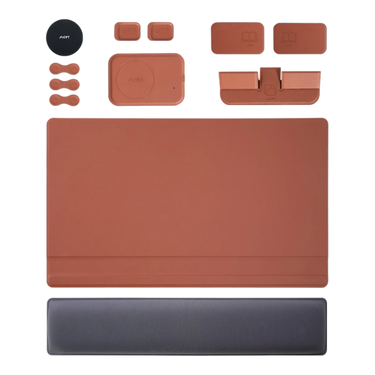 MOFT 10 in1 Smart Desk Mat+Digital Set- Nondigital Set - Sienna brown