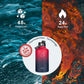 Buzio Duet Series Water Bottle with 2 Lids and Sleeve 1.9L - Ruby Red Navy
