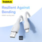 Baseus Pudding Series Fast Charging Cable With High-Speed Data Transmission USB-A to Lightning 12W 2.4A 1.2M - White