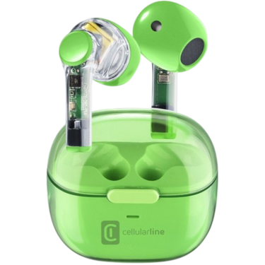 Cellularline FINE Bluetooth Earphones - Green