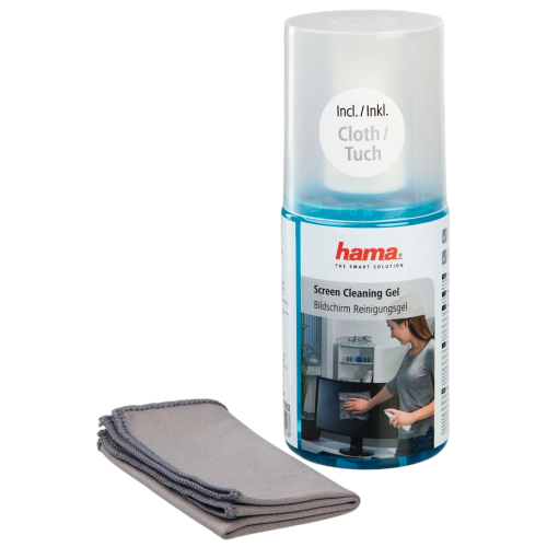 Hama Screen Cleaning Gel 200 ml, Cloth included