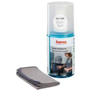 Hama Screen Cleaning Gel 200 ml, Cloth included