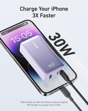 Anker 533 Power Bank (PowerCore 30W ) 10000 PD -Violet