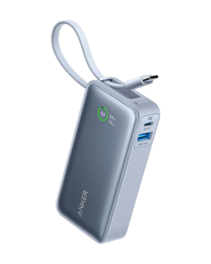 Anker Nano Power Bank (30W, Built-In USB-C Cable) 10000 PD -Blue