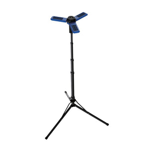 Powerology 2600mAh Camping Light With Tripod Stand Built-in Solar Panels - Blue