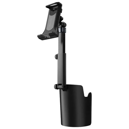 Porodo Blue Cradle Car Cup Phone Holder with Adjustable Arm - Black