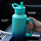 Buzio Trophy Series Handled Water Bottle for Car 1.2L - Caribbean Blue