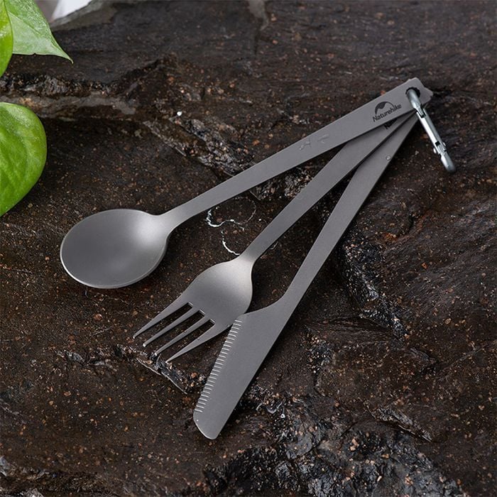 Naturehike TZD11 Titanium Cutlery Set - Titanium