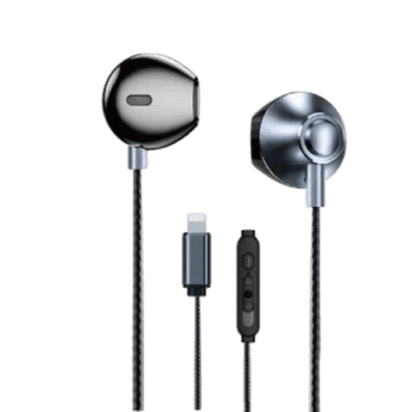 WEKOME YB08 Blackin Series - HiFi Lightning Wired Headphones - Black