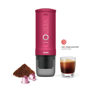 Outin Portable Electric Espresso Coffee Machine- Crimson Red