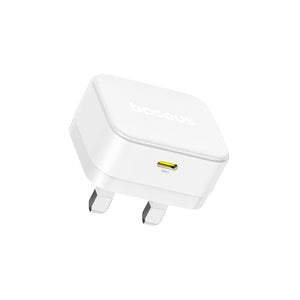 Baseus Palm Fast Charger 1C 30W - White (with Baseus Cable USB-C to USB-C 60W)