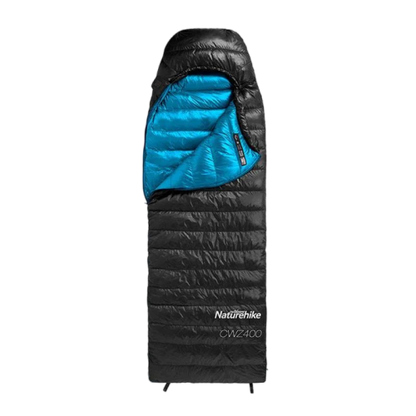 Naturehike CW400 mummy goose down sleeping Bag (Large) - Black