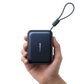 باور بانك بيسوس بيكو جو AC22 ألترا ميني مع كابل USB-C مدمج، سعة 20000 مللي أمبير، قوة 45 وات - لون أسود كوزميك
