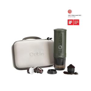 Outin Nano Portable Espresso Coffee Machine - Forest Green Combo