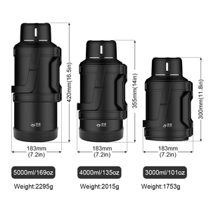 D. Kadi KD9058-3000Bl Vacumm Bottle 3000ML-Black