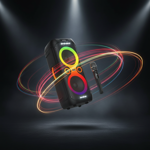 LZEL Aquilasonus A500 Karaoke BT Speaker LED Display 80W High-Power 6000mAh with Mic