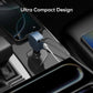 Momax 1-MOVE+60W 2-Port Car Charger with Built-in Retractable cable (Grey)