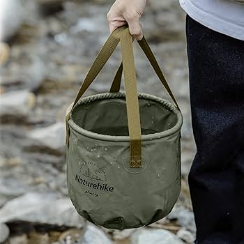 Naturehike Foldable Round Bucket 10L - Army Green