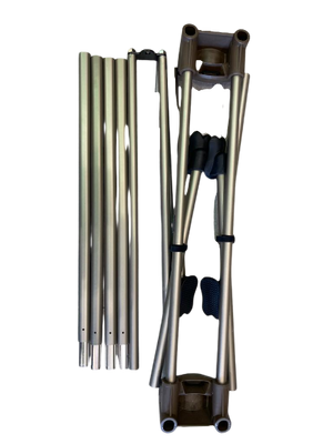 Naturehike DC-G04-Plain-Camping حامل كرسي هزاز قماش للتخييم 104x140x141 - ستانلس ستيل