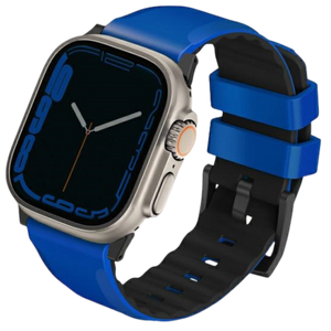 Uniq Linus Airosoft Silicone Strap For Apple Watch 49/45/44/42mm - Racing Blue