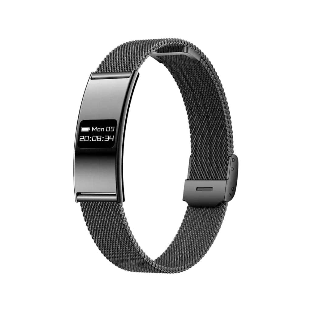 Porodo Trackfit Plus Smart Bracelet Fitness Tracker With Display App – Black (PDB8BK)