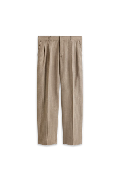 Drole de Monsieur Le Pantalon Golfeur Rayé, Beige