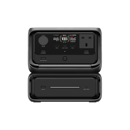 إيكو فلو محطة طاقة ريفر 3 ماكس (ريفـر 3 بلس + بطارية إضافية 300) (572 واط /600 واط)