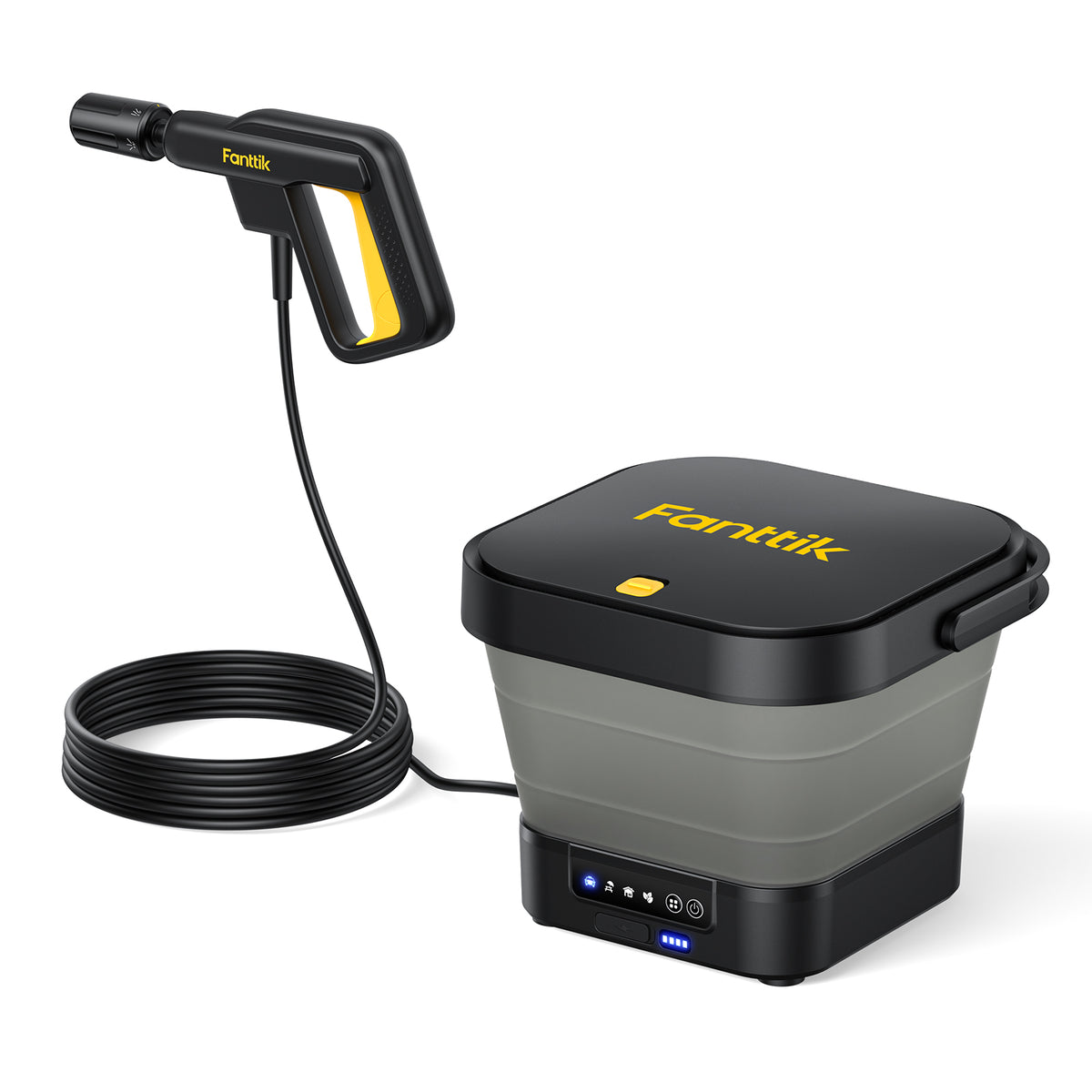 فانتيك جهاز غسيل لاسلكي متنقل بالضغط العالي قابل للطي NB8 Fold - رمادي