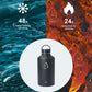 Buzio Trio Series Water Bottle with 3 Lids and Sleev 1.9L - Black