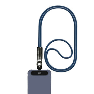 Sia Powerlink Soft Rubber Type C - Type C Lanyard Cable 60w 120cm Navy Blue