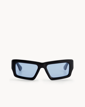 BLACK ACETATE RIF BLUE LENS PT-2502 - SABEA