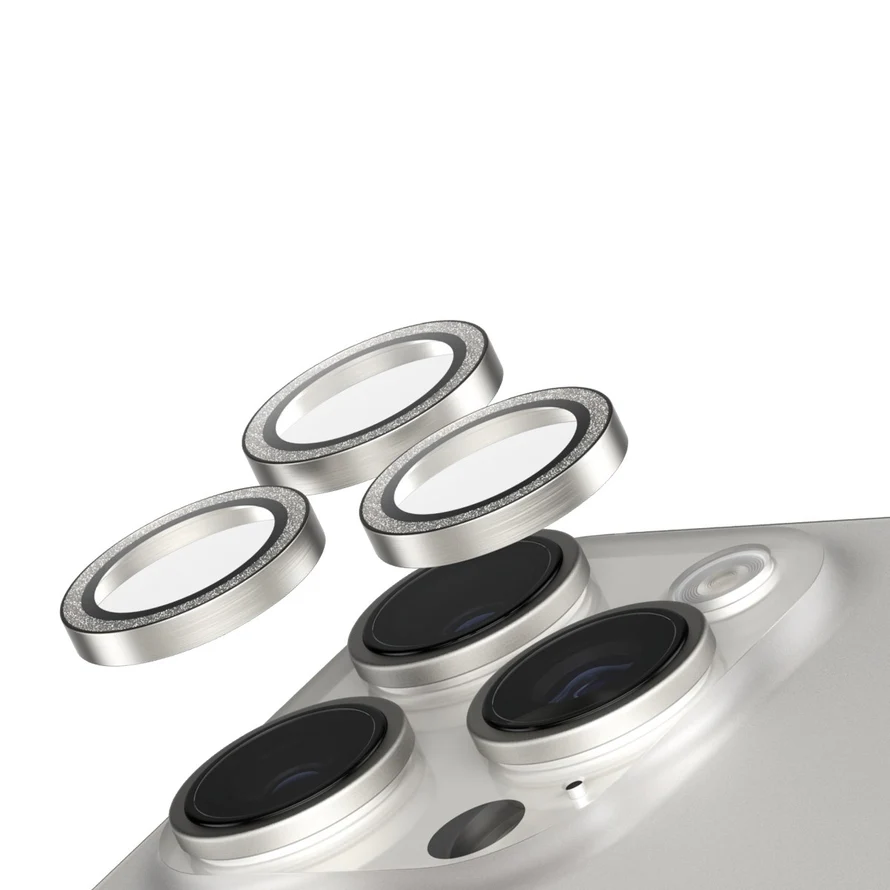 SAFE. by PanzerGlass Camera Lens Protector Glitter Silver iPhone '24 6.3 PRO" | 6.9 PRO"