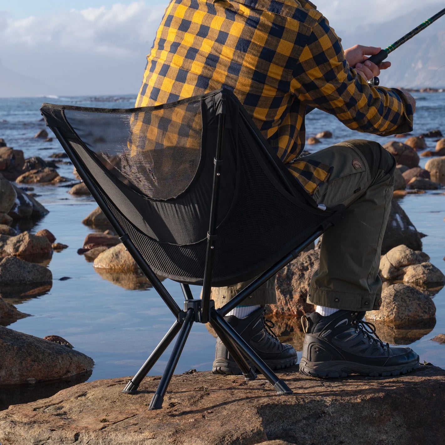 Naturehike Starmoon L03 Quick-Opening Moon Chair - Black