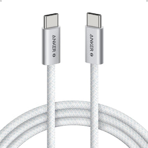 Anker Zolo USB-C to USB-C Cable 240W Braided (1.8m/6ft) -White