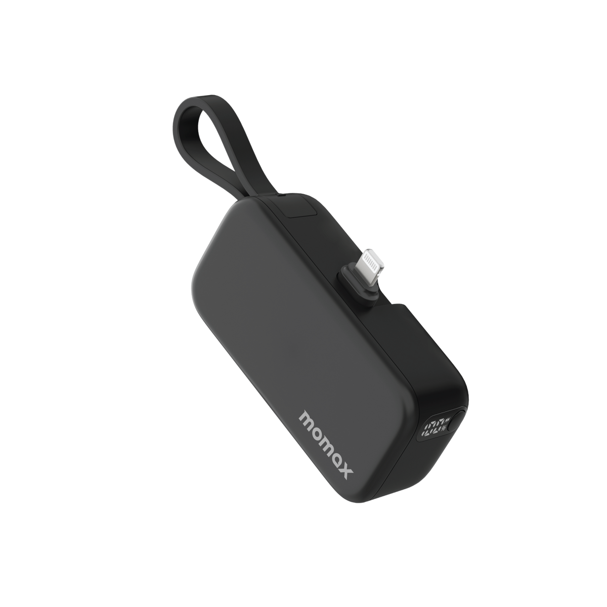 Momax 1-Power Mini 5000mAh Bulit-in foldable lightning connector Battery pack (Black)