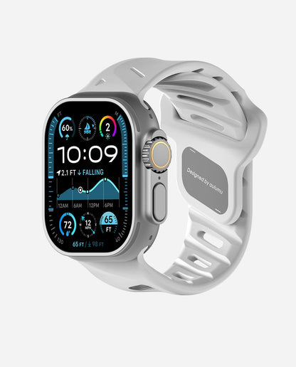 AULUMU A02 Offbeat Sport Band for Apple Watch 44/45/46/49mm - White
