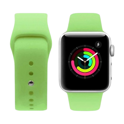 Porodo Silicone Watch Band For Apple Watch 44mm / 42mm Yellow Green