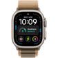 Apple Watch Ultra 4 GPS + Cellular 49mm Natural Titanium Case with Desert Alpine Loop - M