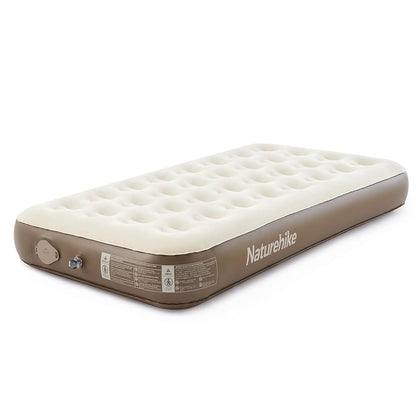 Naturehike (Chenjing) Built-In Pump Inflatable Single Mattress 200x100x25 - Brown
