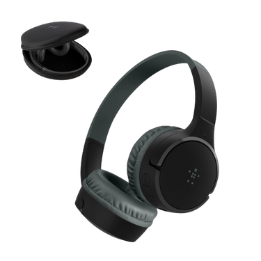 Belkin SOUNDFORM Mini - Kids Hearing Protection Headphones - Black