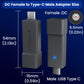 StarGear Cable Adapter USB C to DC Power Cable Adapters for Starlink Mini