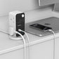 Momax 1-Charge Work Flow 6-Outlet Digital Display Power Tower مع USB (أبيض)