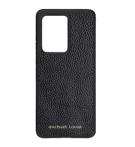 Michael Louis Pebbled Leather Case Galaxy S20 Ultra-Black